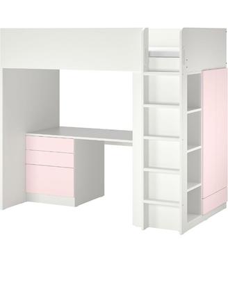2x Letti IKEA SMÅSTAD a soppalco con materassi