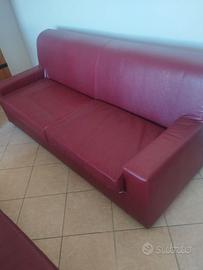 Divano in pelle bm design usato in seconda casa