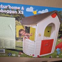 Casetta giochi Smoby, Natur home&Toboggan xs