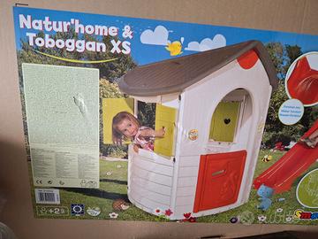 Casetta giochi Smoby, Natur home&Toboggan xs