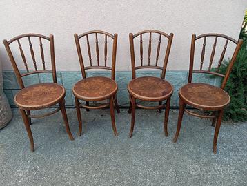 4 sedie da bistrot thonet fischel