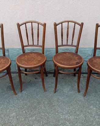 4 sedie da bistrot thonet fischel