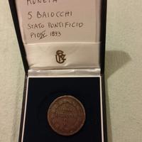 stato pontificio 5 Baiocchi 