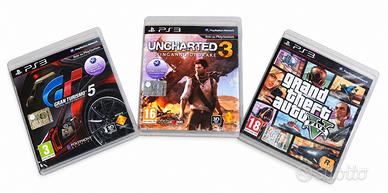 Giochi PS3 Gran Turismo 5, Uncharted 3, GTA V