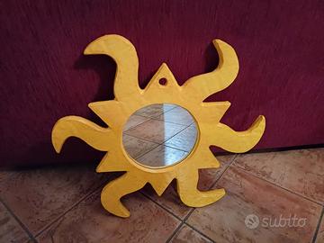 Specchio legno e cartapesta 