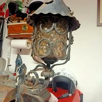 Antica lampada giardino lume lanterna