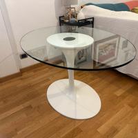 Tavolo design CTS Design stile Tulip vetro ovale