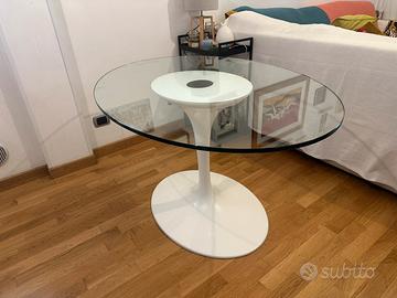 Tavolo design CTS Design stile Tulip vetro ovale