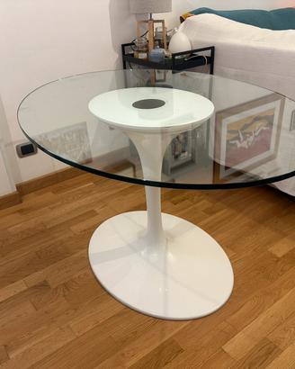 Tavolo design CTS Design stile Tulip vetro ovale