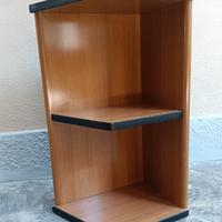 Pensile ad angolo vintage mensole  legno marrone