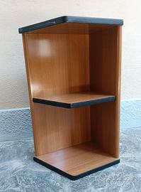 Pensile ad angolo vintage mensole  legno marrone