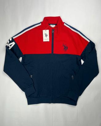 Felpa Blu Rossa e Bianca Full Zip U.S. Polo Assn.