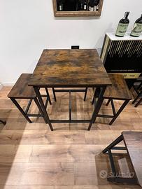 Tavolo vasagle piccolo con 2 sgabelli