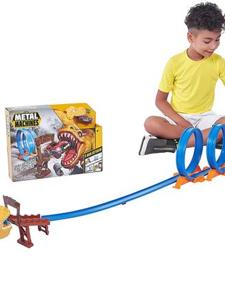 Pista doppio giro della morte con t-rex