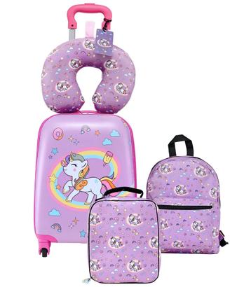 Set di Valigie Bambini da 5 Pezzi Valigia Rigida