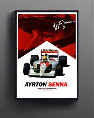 Poster ayrton senna