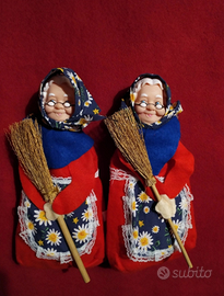 Set 2 befane in feltro pannetto per 8 in totale