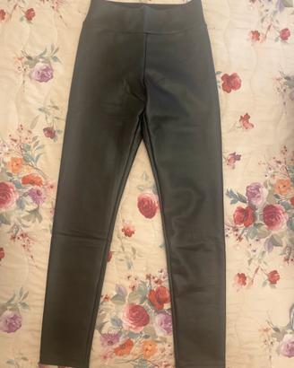 Leggings ecopelle donna
