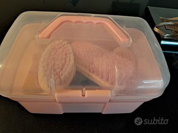 bauletto set toelettatura cavalli rosa