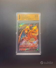 charizard v 014/100 gradato 10