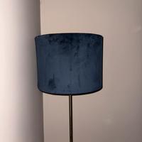 Paralume velluto blu