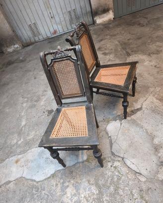 coppia di sedie inizio 900