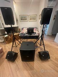 Impianto per karaoke e dj set