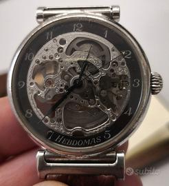 orologio argento 925 HEBDOMAS SKELETON 3201
