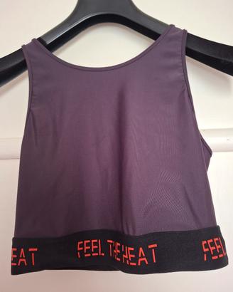 Top vogatore lilla. Decathlon. Tg. S