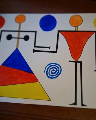 ALEXANDER CALDER..Pastelli e china
