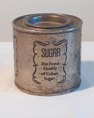scatola metallo zucchero cubano vintage