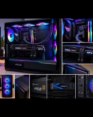 PC Gaming Ryzen 7 5800X3D RX 6800 XT 32GB +Monitor