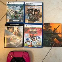 joistick + 4 videogiochi + dvd bluray