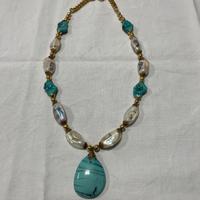 Collana turchese con pietre vintage