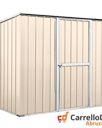 Casetta box giardino Acciaio 260x185cm avorio