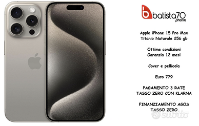 Apple iPhone 15 Pro Max Titanio 256 Gb