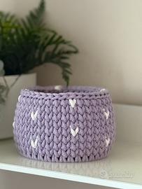 Cesta all’uncinetto