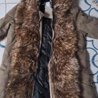 parka donna color verde pelo