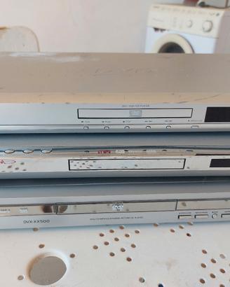 Lettori DVD DVX con telecomandi,  funzionanti
