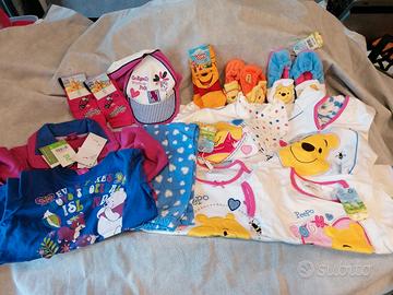 set 2 felpe+3 t shirt+varie 3-4 anni Winnie Pooh
