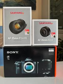 sony A7II + 2 obiettivi