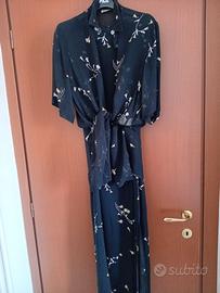 Abito Marella Black Floral  completo con camicia t