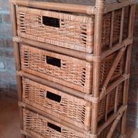 Cassettiera in bambù 