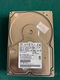 Hard disk ibm 13,5gb ata formattato e funzionante
