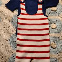 Tutina con maglietta alla marinara 