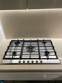 Piano cottura gas 5 fuochi 75cm corona doppia SMEG
