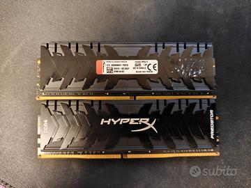 RAM Kingston HyperX Predator 16GB DDR4 (2pz 32GB)