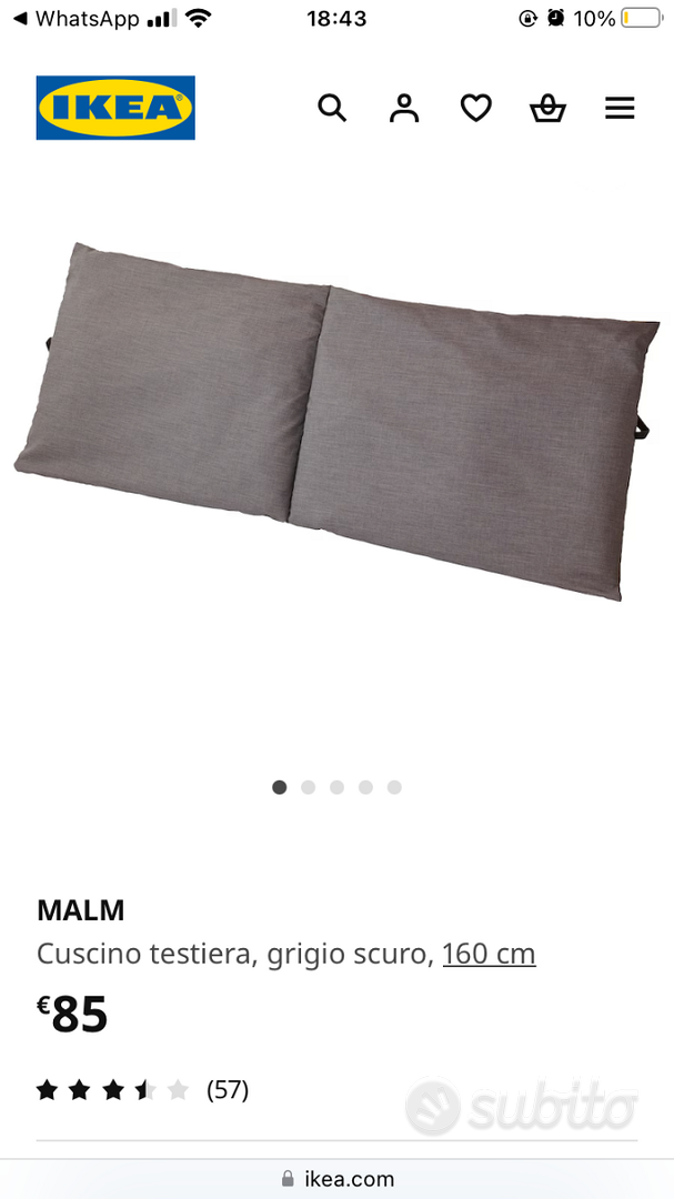Cuscino Schienale Letto Ikea Testiera Letto Morbida Ikea