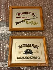 Coppia specchi vintage Far West