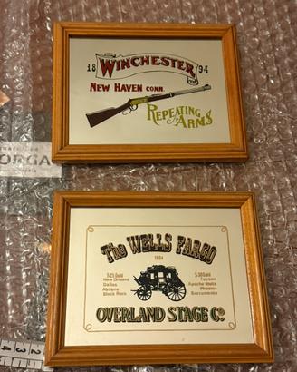 Coppia specchi vintage Far West